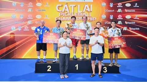 Thu hơn 400 triệu đồng từ giải Cát Lái Pickleball 2026 hỗ trợ người nghèo